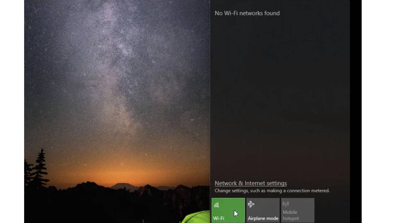 No wifi networks found windows 10