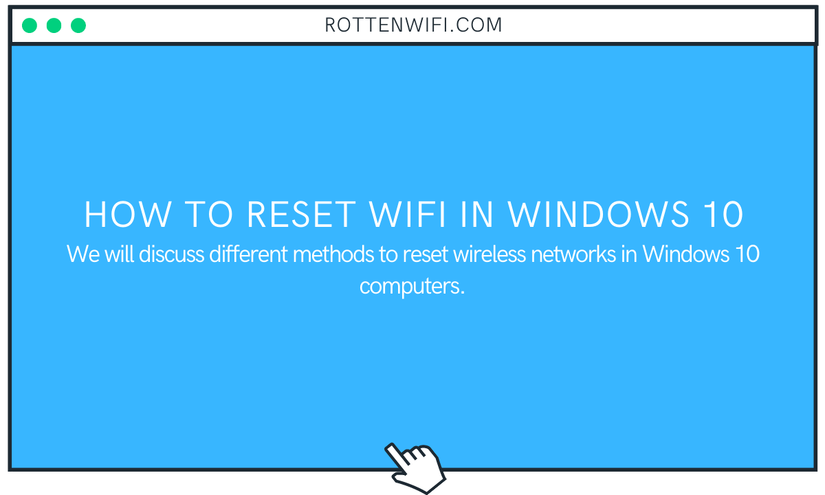 How to Reset WiFi in Windows 10