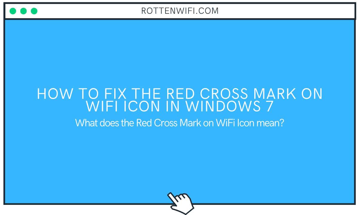 Red Cross Mark on WiFi Icon