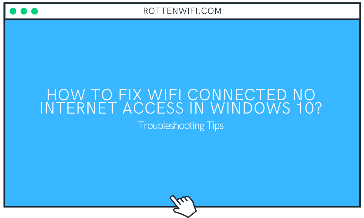wifi connected no internet access